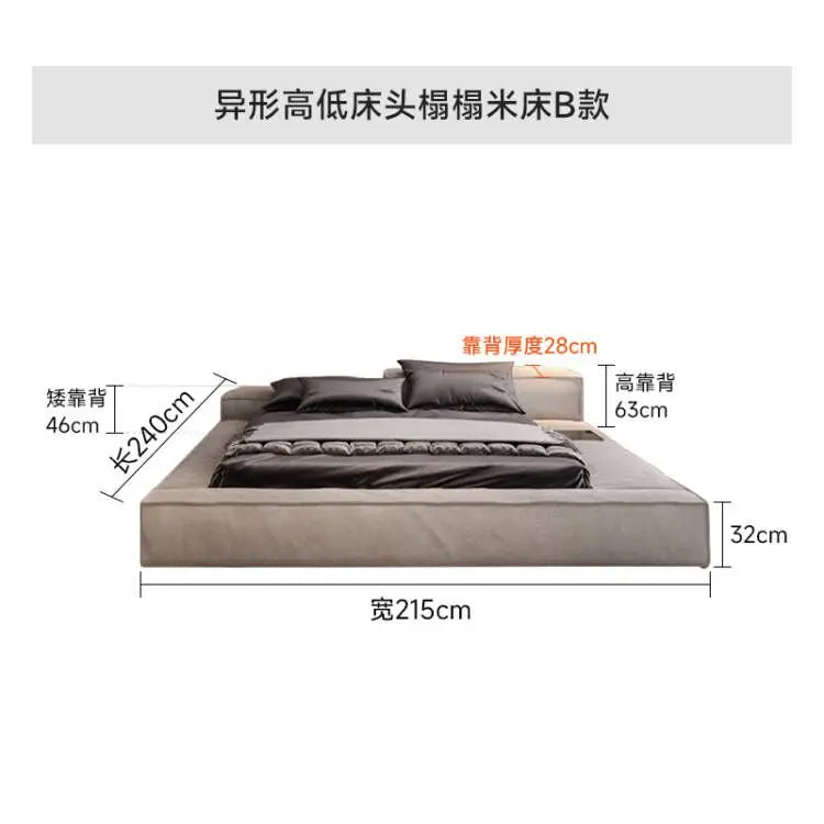 Under Storage Multifunctional Bed Luxury Double Nordic King Size Bed Frame Nightstands Hotel Camas Matrimonial Home Decoration