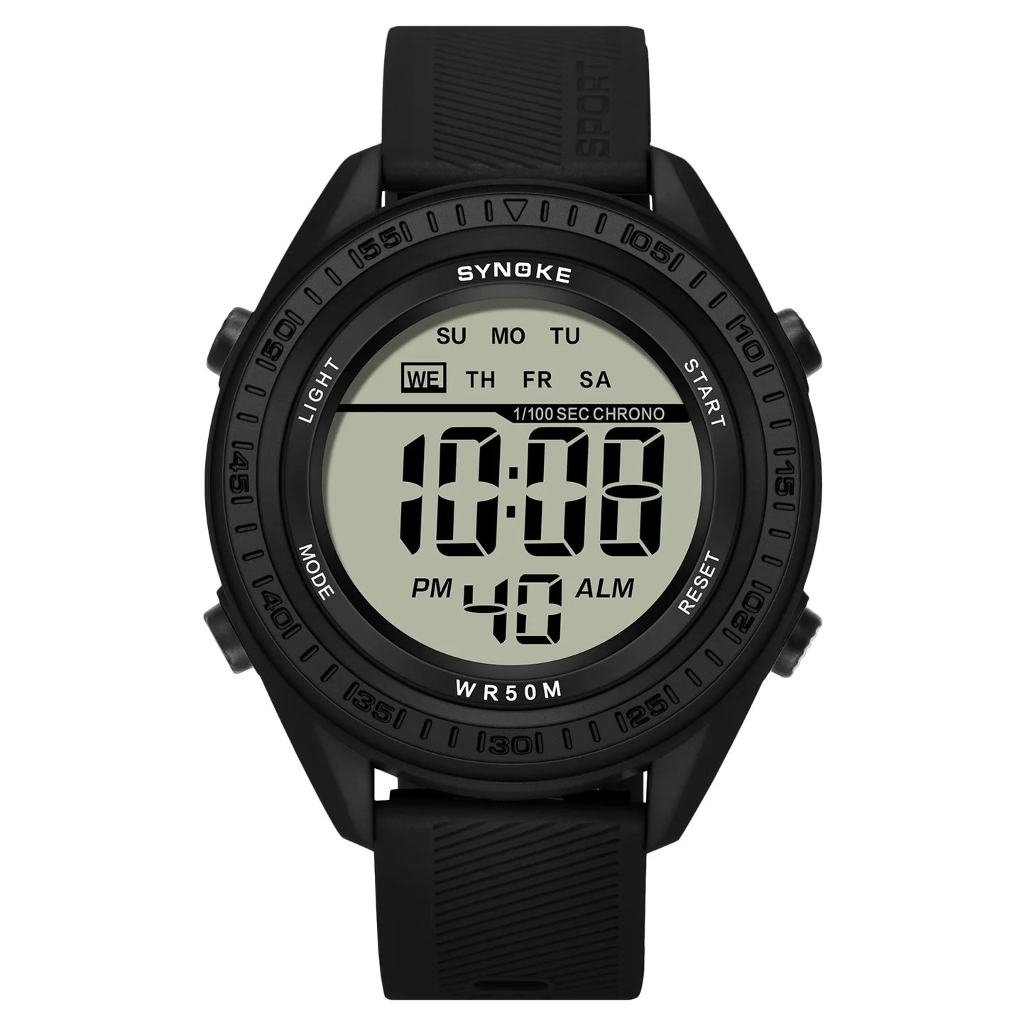 Watches for Men, Ultra-Thin Mens Digital Watch with Stopwatch Alarm LED Backlight Display Waterproof Minimalist Watch for Men