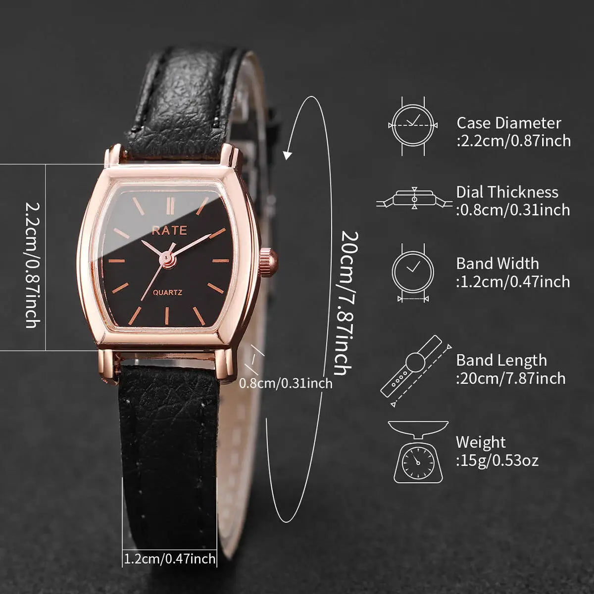 Fashion Women Watches Casual Small Dial Leather Strap Womens Quartz Watch Reloj Mujer Girls Clock(Without Box)