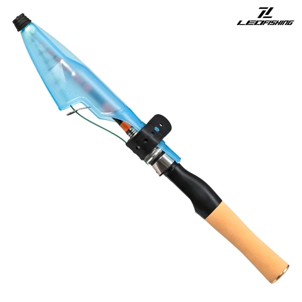 Casting Telescopic fishing rod Spinning fiberglass Portable Fishing Rod Mini 150cm Fiberglass Lure Rod Travel Fishing Equipment