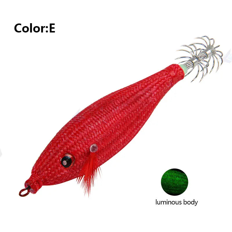 Fishing Accessories 78Mm 10G Floating Squid Jig Jigging Fishing Lure Artificial Plastic Squid Hook for Sea Boat Fishing Tools