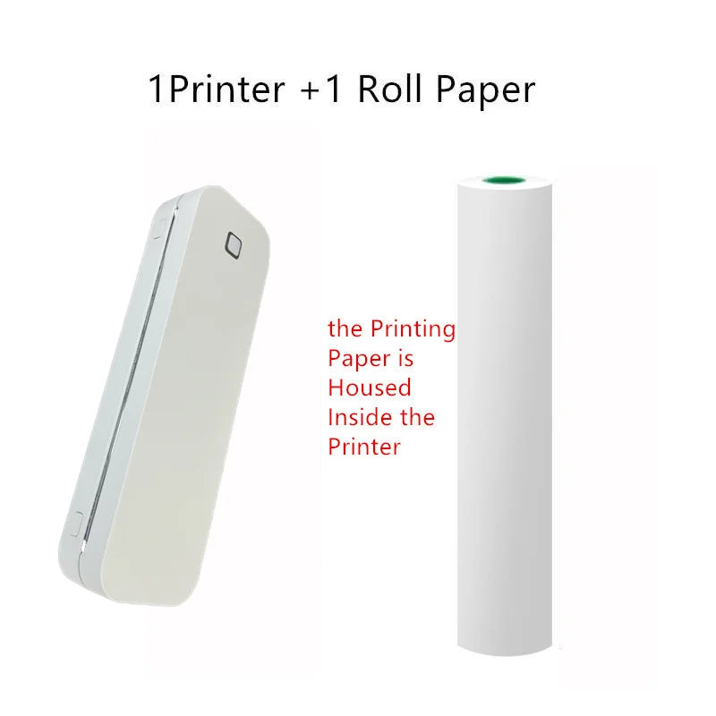 Inkless Portable A4 Thermal Printer Bluetooth PDF Excel Word Document Printing Machine Paper Roll For Office Work Home School