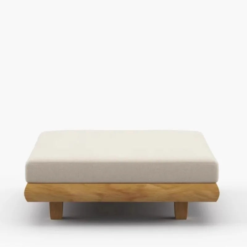 Outdoor Sofa, Full Teak Furniture Set, Rain and Sun Protection, Suitable for Gardens, Villas and Outdoor Swimming Pools