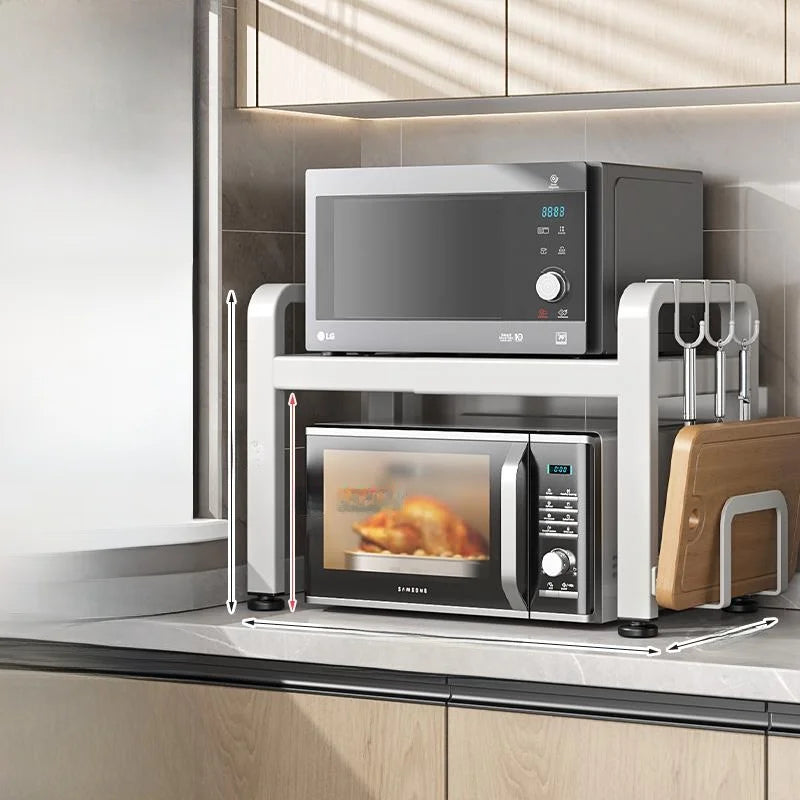 Kitchen Microwave Oven Ra Multi-Functional Home Countertop Rice Cooker Oven Storage Support Exble Organization elf
