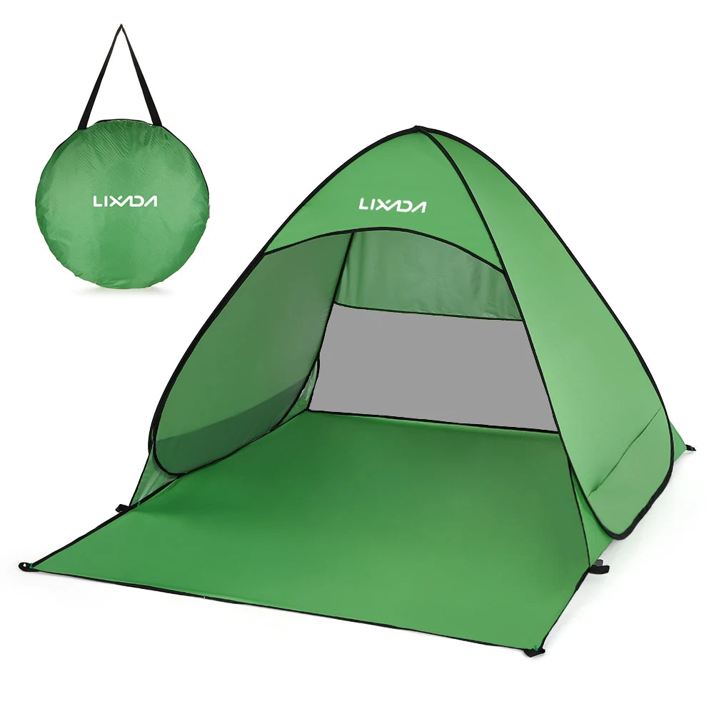 Lixada Automatic Instant Pop Up Beach Tent Lightweight Outdoor UV Protection Camping Fishing Tent Cabana Sun Shelter