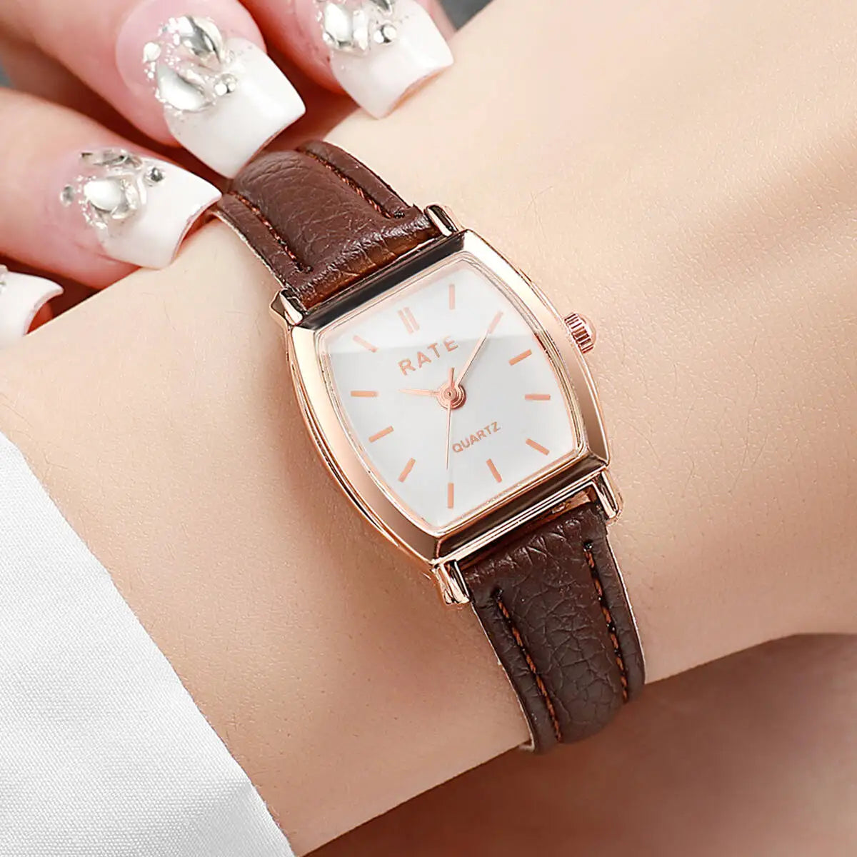 Fashion Women Watches Casual Small Dial Leather Strap Womens Quartz Watch Reloj Mujer Girls Clock(Without Box)