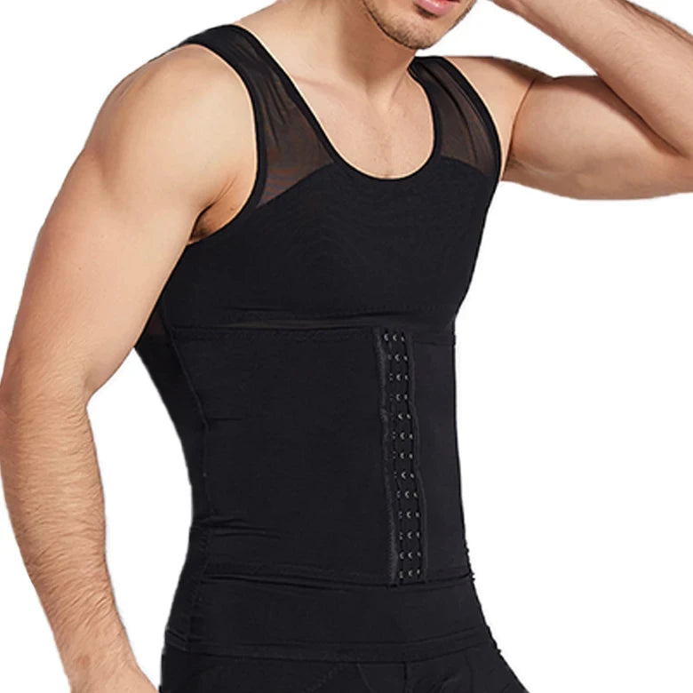 Men Compression Clothing Bodybuilding Mesh Vest Gym Fitness Sweatshirt Male Tracksuit Homme Athletic Tops Workout Tank Tops