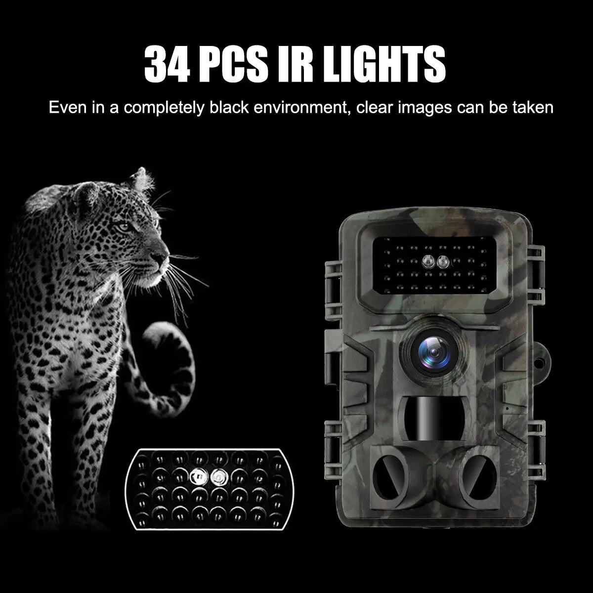 Hunting Trail Camera 58MP IP66 PR700 HD Game Night Vision Motion Activated Trigger Security Cameras Outdoor Wildlife Photo Traps