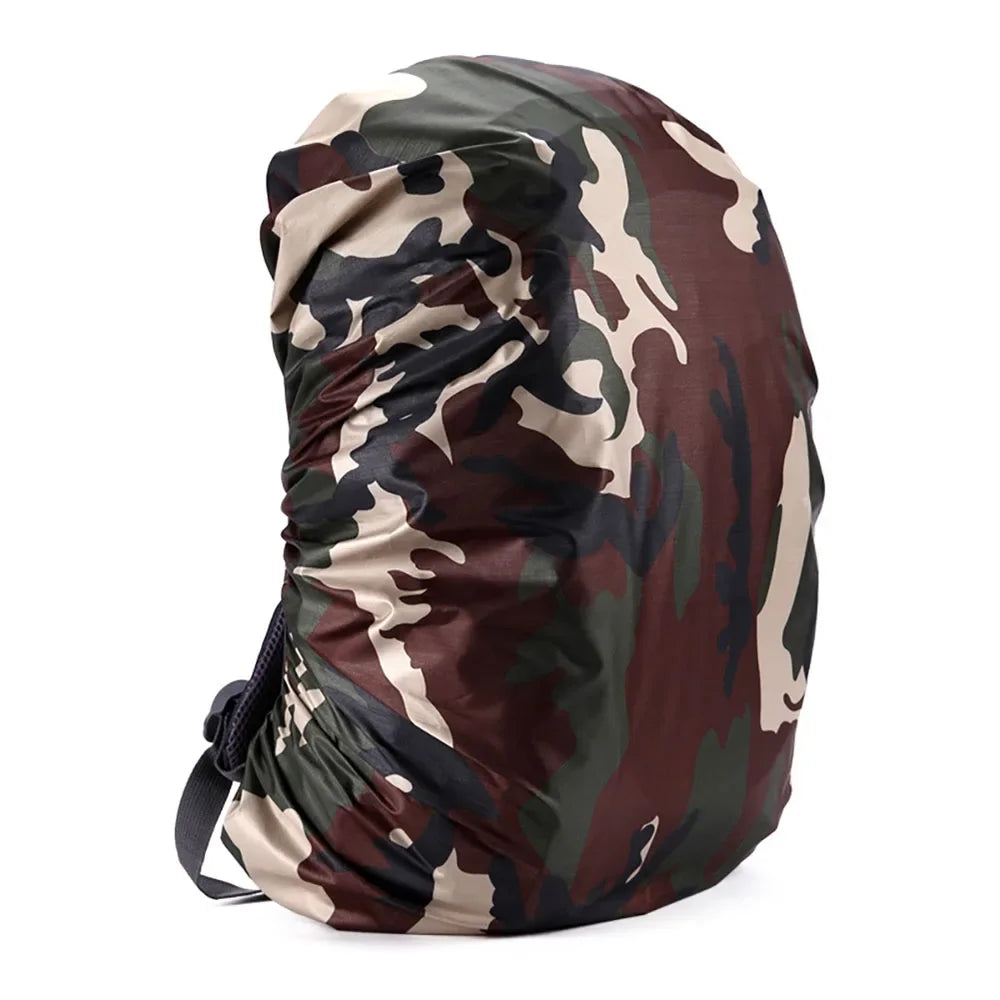 Tactical Waterproof Backpack Cover Dustproof Sports Bags Rain Cover Outdoor Hiking Camo Backpack Protective Cover 35-80L