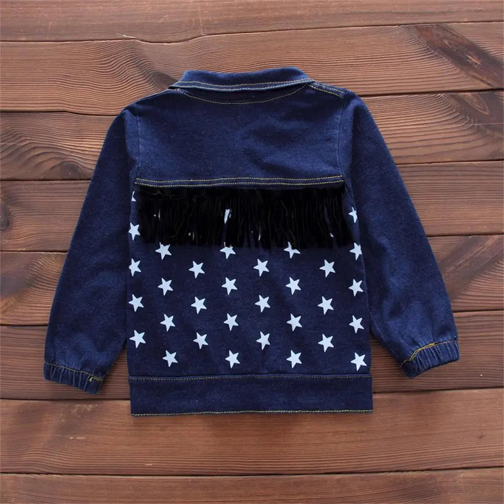 2025 Baby Boy Clothes Children's New Spring Denim Set Fashion Trend Clothes Casual Suit Jacket + Top + Pants 3 Piece Set