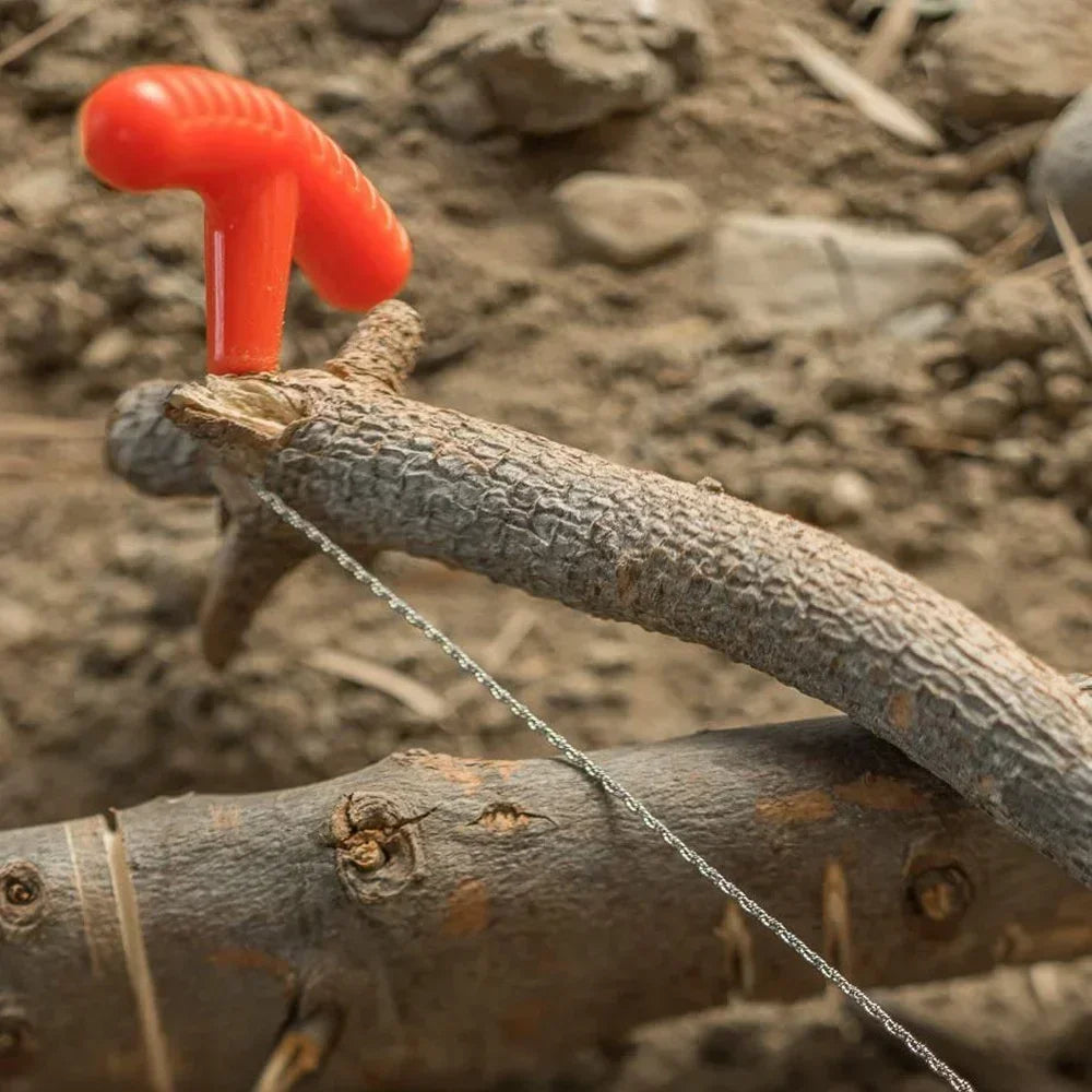 Manual Steel Rope Chain Saw - Portable Survival Gear for Emergency, Camping, and Travel