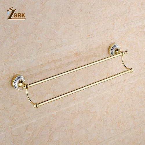 Bathroom Accessories Wall Mounted Paper Holder Toilet Gold Towel Ring Soap Box Cup Holder Luxury Ceramic Bathroom Hardware Set