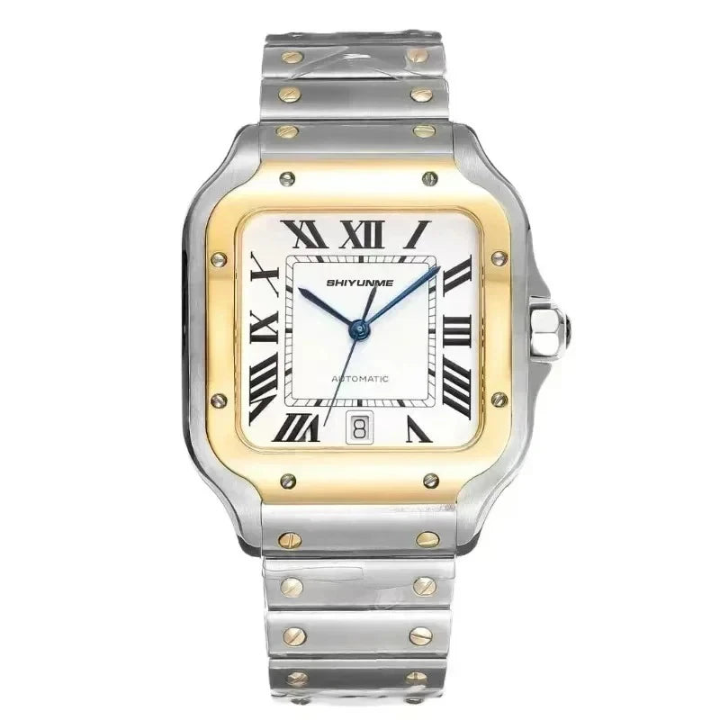 42mm Santos Collection Men's Noble Fashion Exquisite Watch Couple Type Stainless Steel Automatic Watch