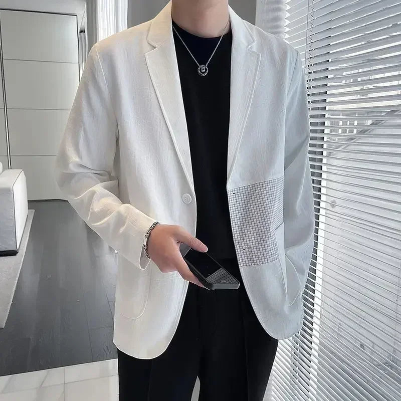 Man Coat High Quality Solid Color Casual Jacket for Men Cheap Clothes Offer Aesthetic Fast Delvery Luxury Designer New In Trendy