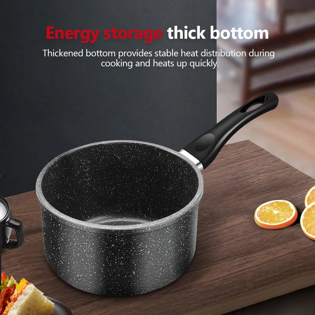 16/18/20cm Saucepan Non-Stick Milk Pan Induction Capable Soup Pot for Cooking Spaghetti Warming Milk Boiling Soup