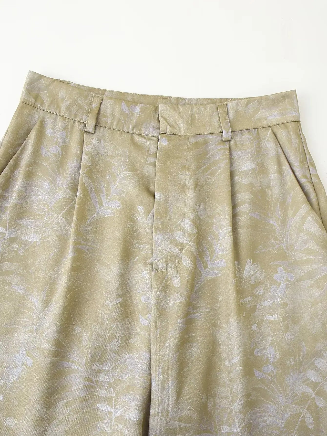 Women's clothing 2025 summer new style European and American style fashion printed trousers