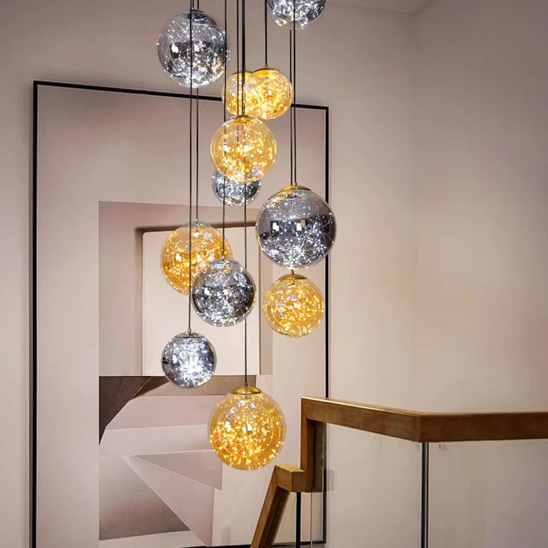 Nordic home decor dining room Pendant lamp lights indoor lighting stair lamp hanging light chandelier lamps for living room