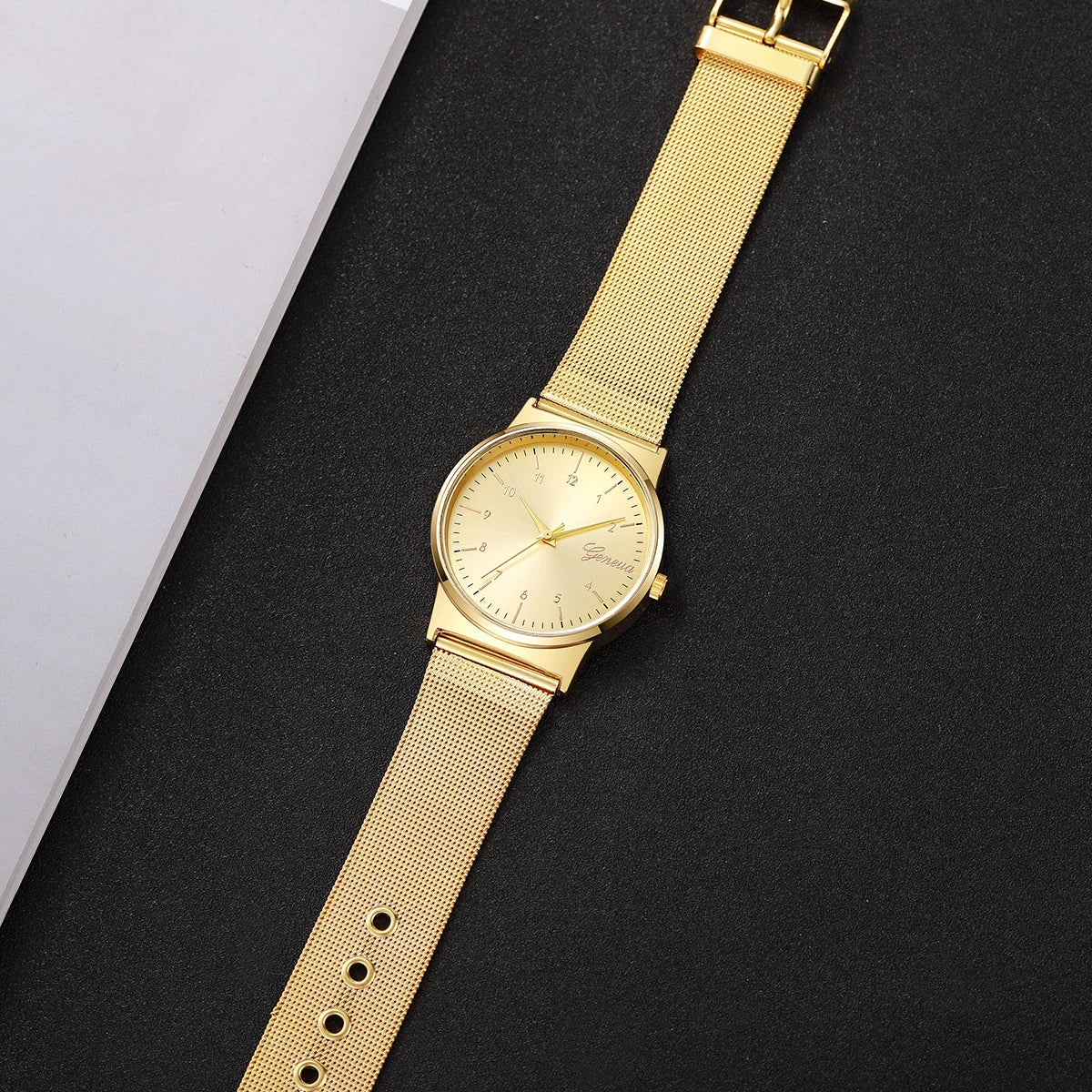 Fashion Women Watches Simple Arabic Dial Quartz Watch Luxury Mesh Band Ladies Wristwatches Reloj Mujer Girls Clock Gift