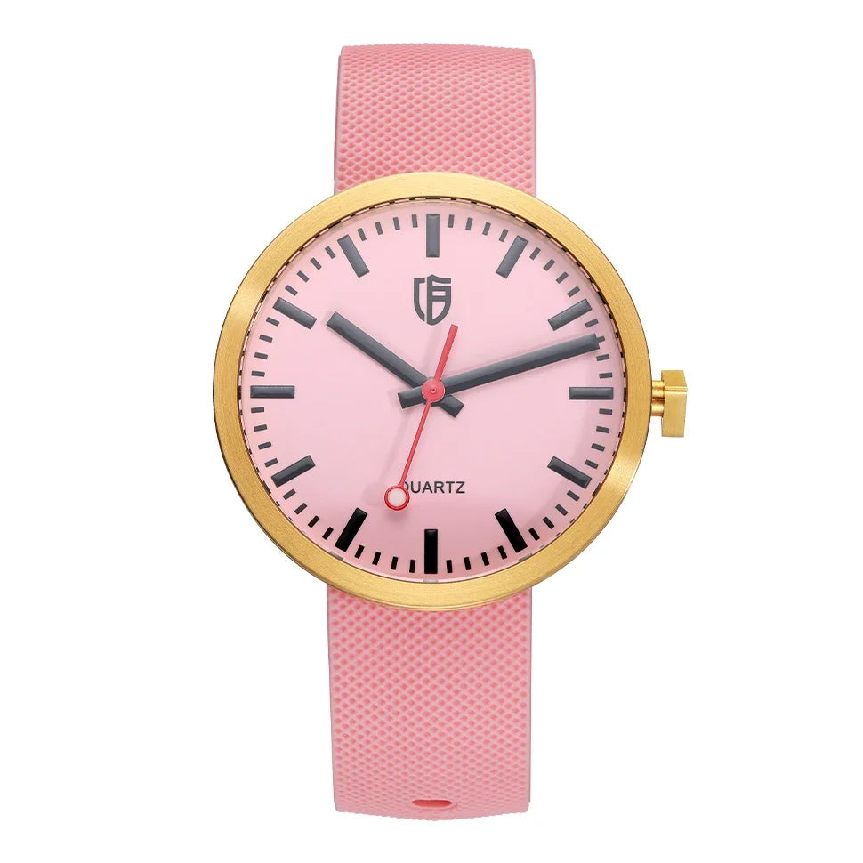 BERNY Men/Women Quartz Watches 38mm Luminous Dial Railways Sports Sapphire 5ATM Stainless Steel Classic Men's Wristwatch