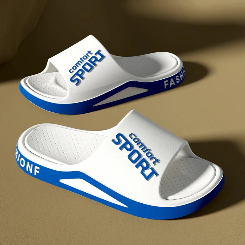 Fashion Men's Sandals Summer EVA Comfortable Anti-Slip Soft Soles House Slippers for Indoor Outdoor Wear Breathable Shower Slide