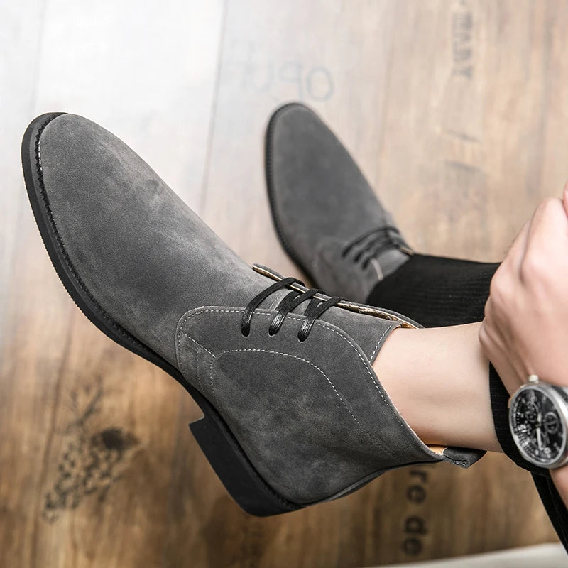 Golden Sapling Chelsea Boots Men's Retro Leather Shoes Casual Business Party Boot Men Leisure Formal Footwear Chaussures Hommes