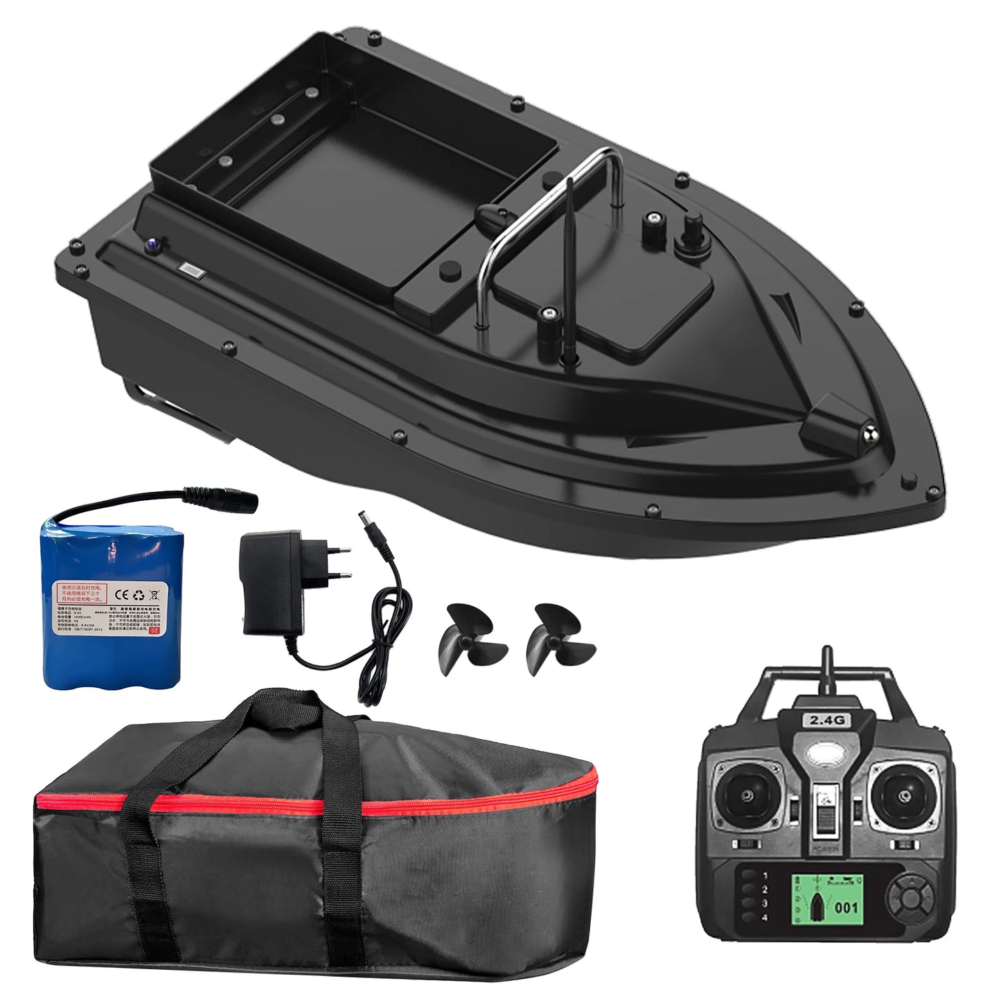 GPS Fishing Bait Boat with Large Bait Container Automatic Bait Boat with 400-500M Remote Range