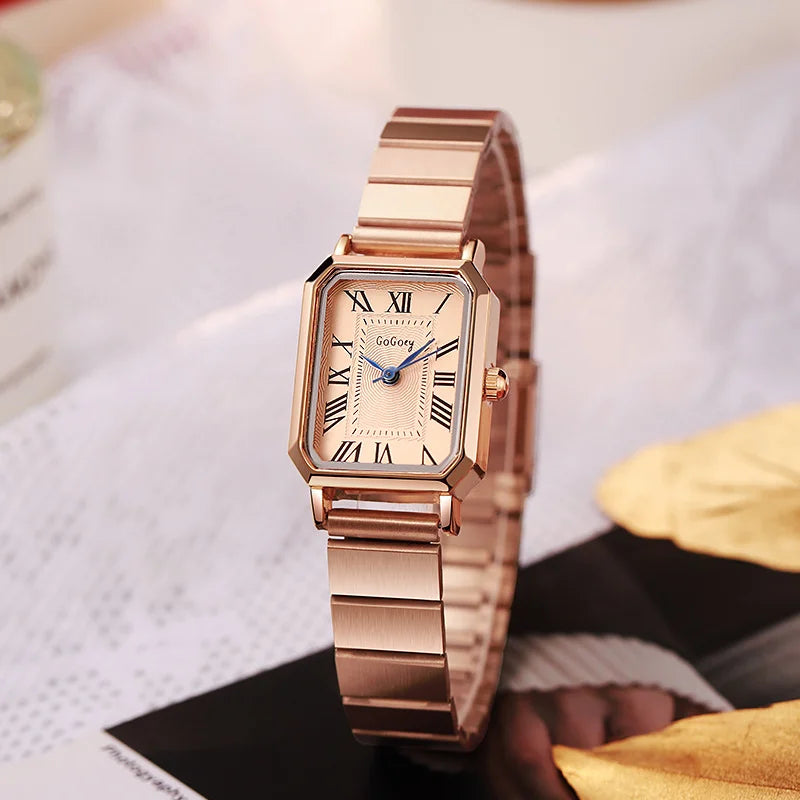 Dropshipping Luxury Women Quartz Watch Casual Fashion Stainless Steel Strap Wristwatch Relojes Para Mujer Ladies Gifts