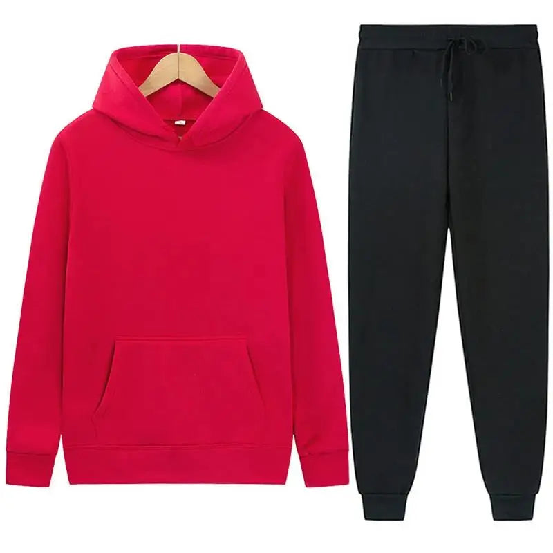 Men's Hooded Sweatshirts and Men Pants Casual Men's Tracksuit Sportswear Autumn Winter Men Suit Men's Clothing Leisure Sets Male