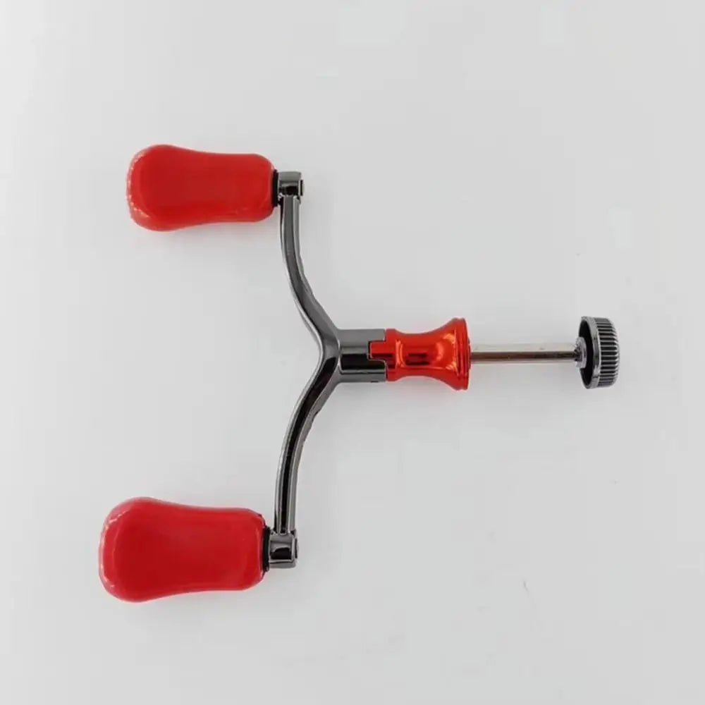 Double Reel Fishing Reel Handle Light Weight Ergonomic Design Fishing Knob Grip Reusable Sturdy Rocker Spinning Reel Replacement