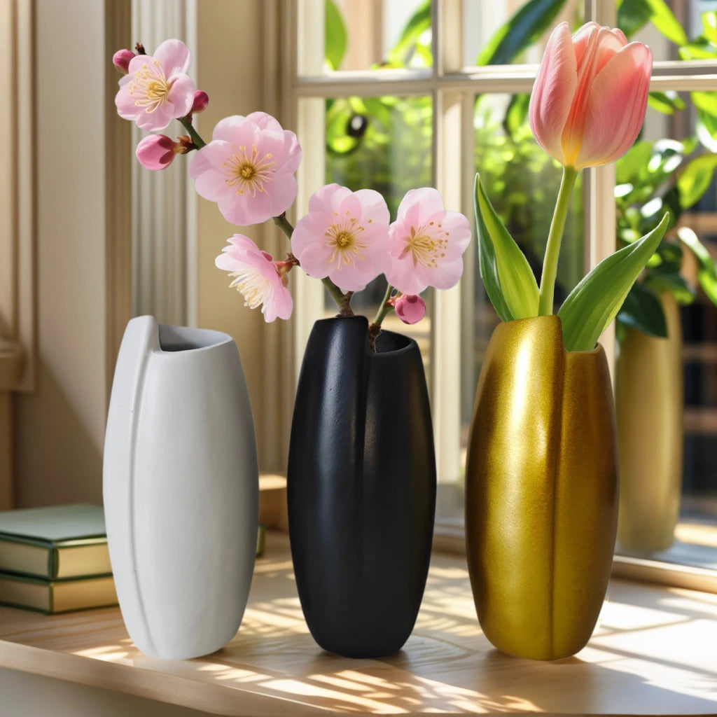 A Small Statue Series of Vases, Home Decoration Goodies, Desktop Multi-Functional Decorative Cultivation Illustrations, Floor-Standing Vases, Housewarming and Holiday Gifts.