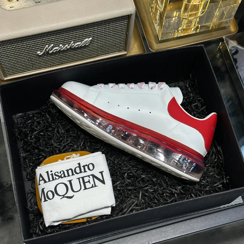 Handcrafted Leather Casual Sneakers Man Platform Trainers Unisex Originality Flat Loafers Men's Footwear