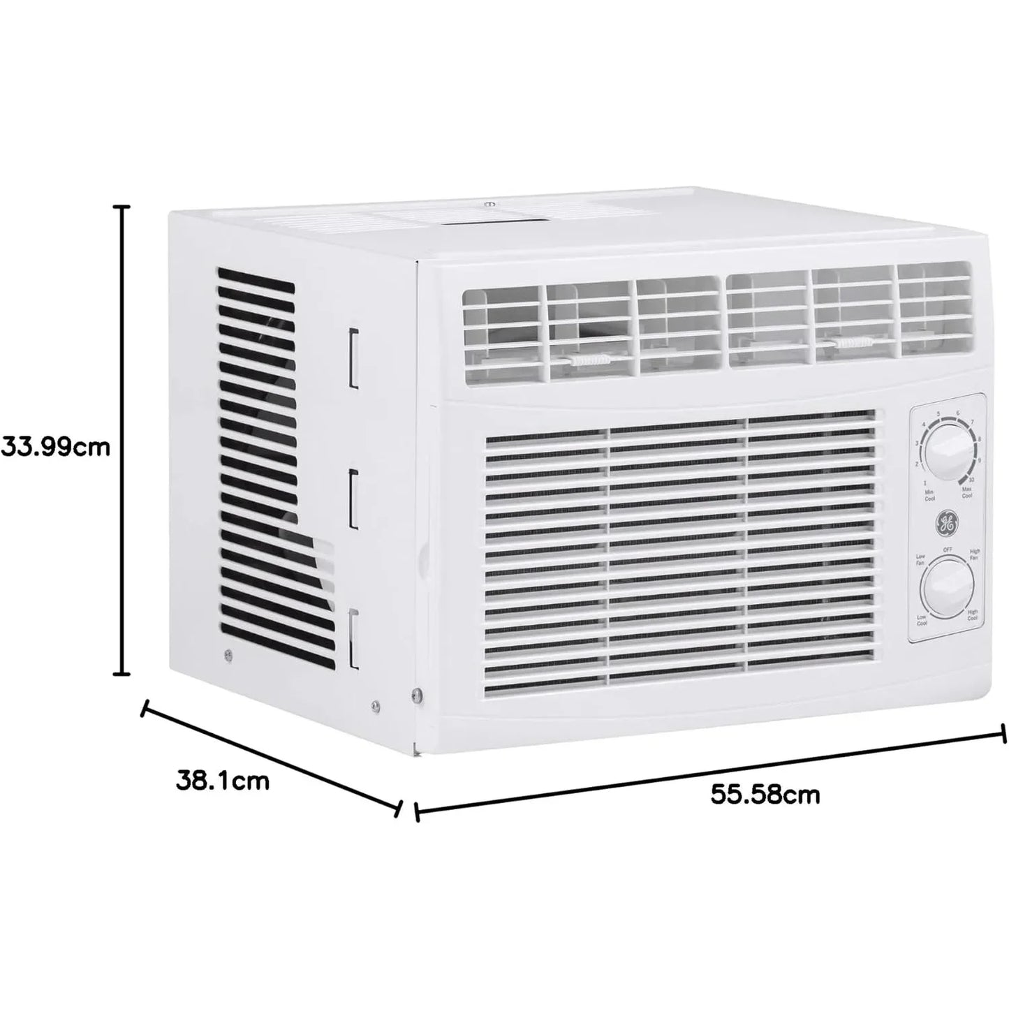 Window Air Conditioner Unit, 5,000 BTU for Small Rooms up to 150 sq ft. with Manual Adjustable Fan and Cooling Settings,Perfect
