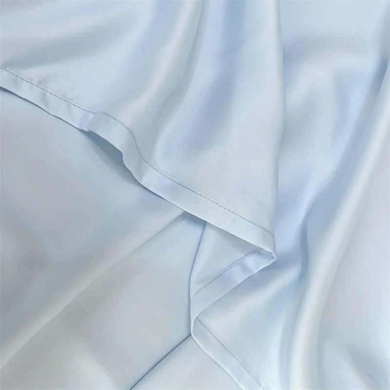 100% Bamboo Bed Sheet Flat Bed Sheets Luxury Flat Sheet Solid Color Single/Double/King/Queen Size Bed Linens Summer Cooling 2024