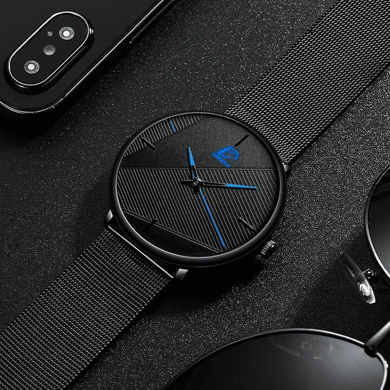 Reloj Hombre Watches Mens Minimalist Men's Fashion Ultra-thin Watch Simple Men Business Quartz Wristwatch Relogio Masculino