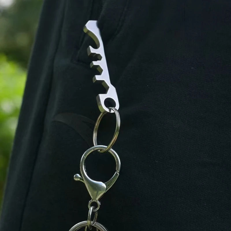 Outdoor equipment EDC tools rattlesnake clip keychain wallet banknote clip hiking buckle quick hanging equipment accessories