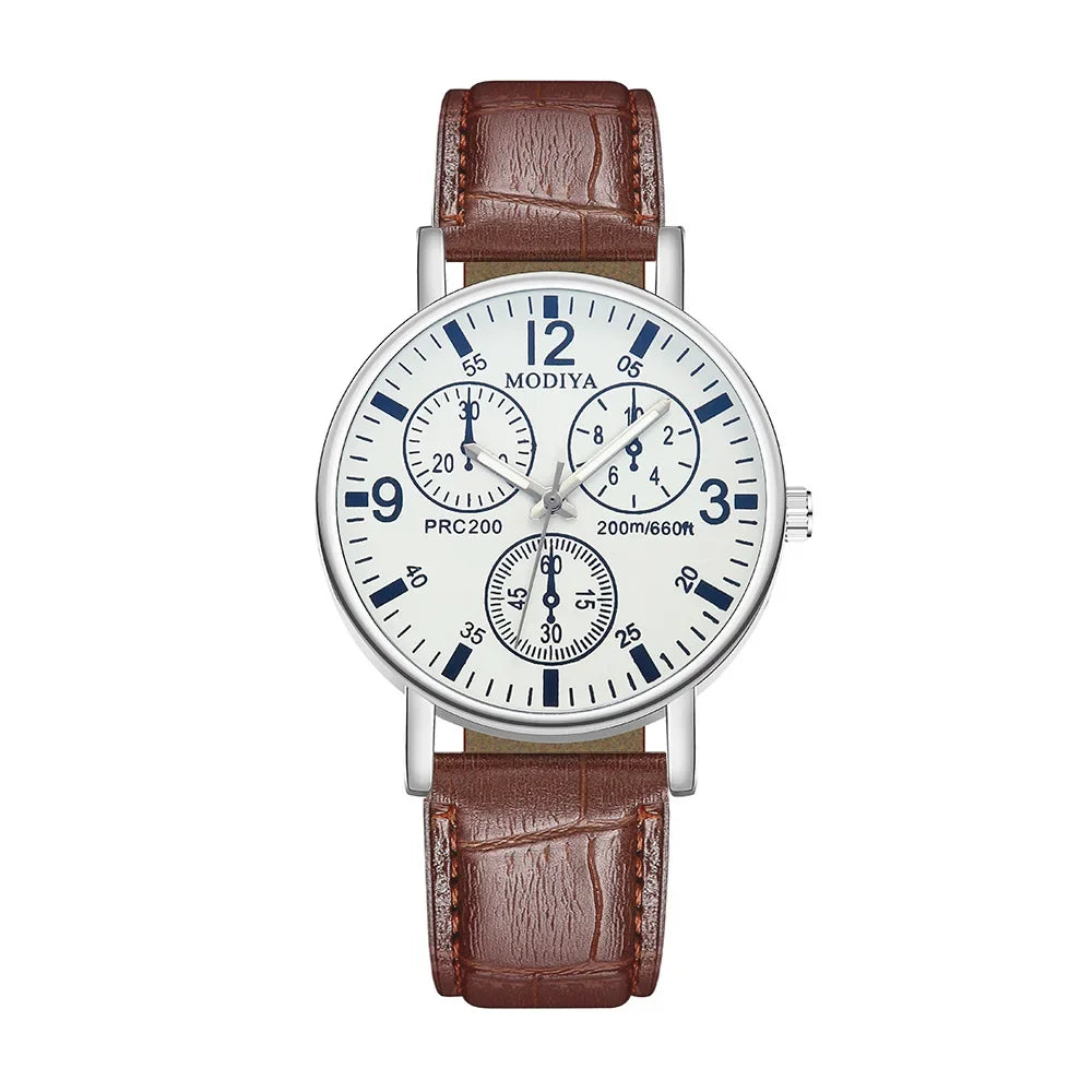 Men Watches Business Wrist Watch Luxury Leather Strap Analog Watches Quartz Wristwatches Clock Men Women Relogio Masculino