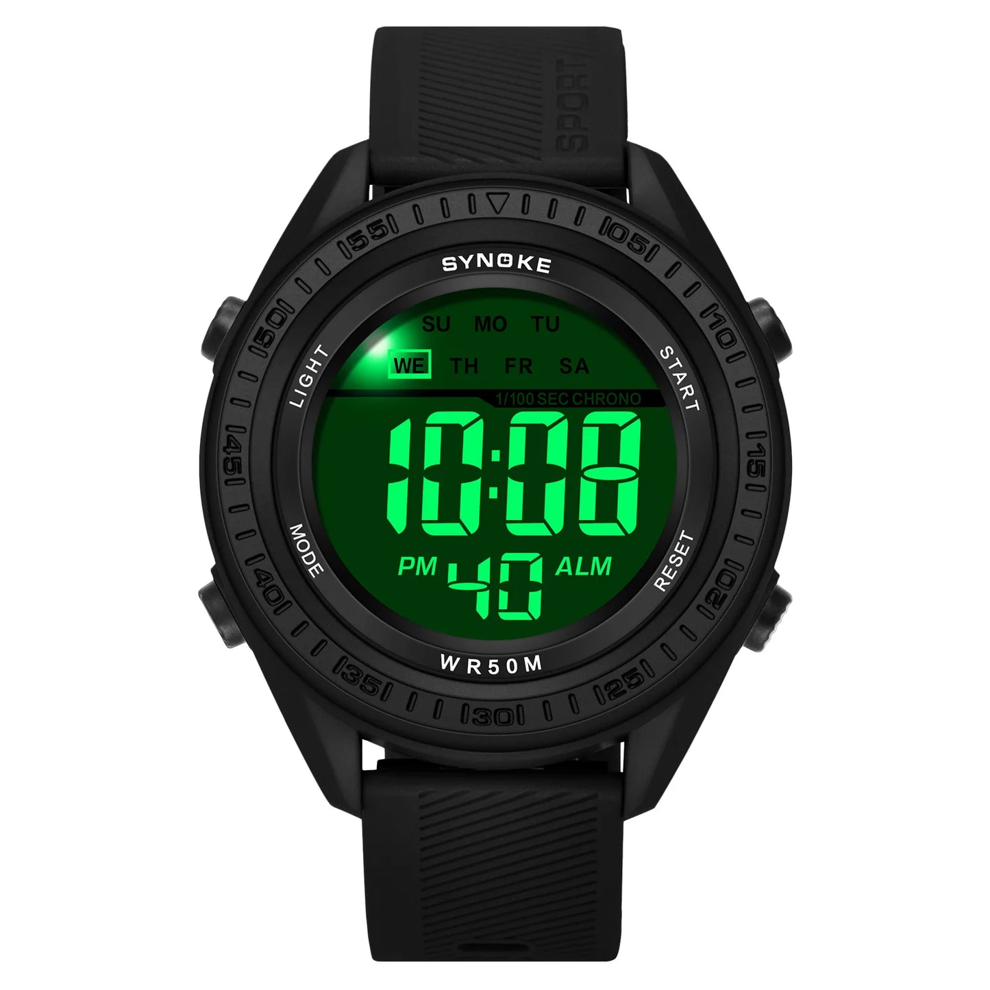 Watches for Men, Ultra-Thin Mens Digital Watch with Stopwatch Alarm LED Backlight Display Waterproof Minimalist Watch for Men