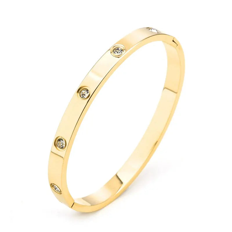 Fashion stainless steel cross pattern bracelet, luxurious trendy and simple design Bracelet men and women Couple jewelry gift