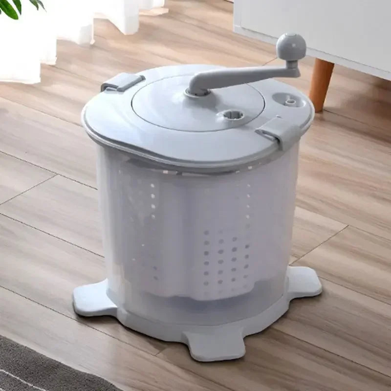 Manual washing machine without electricity Dormitory hand-cranked small drying bucket Outdoor portable socks underwear Hot sales