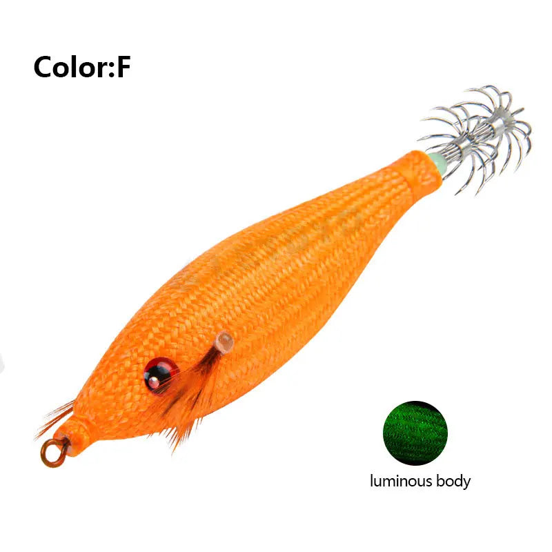 Fishing Accessories 78Mm 10G Floating Squid Jig Jigging Fishing Lure Artificial Plastic Squid Hook for Sea Boat Fishing Tools