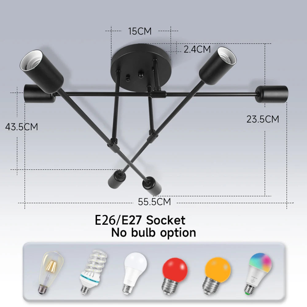 High-end Ceiling Chandelier LED Lights Home Decoration Interior Hanging Lustre Kitchen Dining Living Room Decor Pendant Lamps