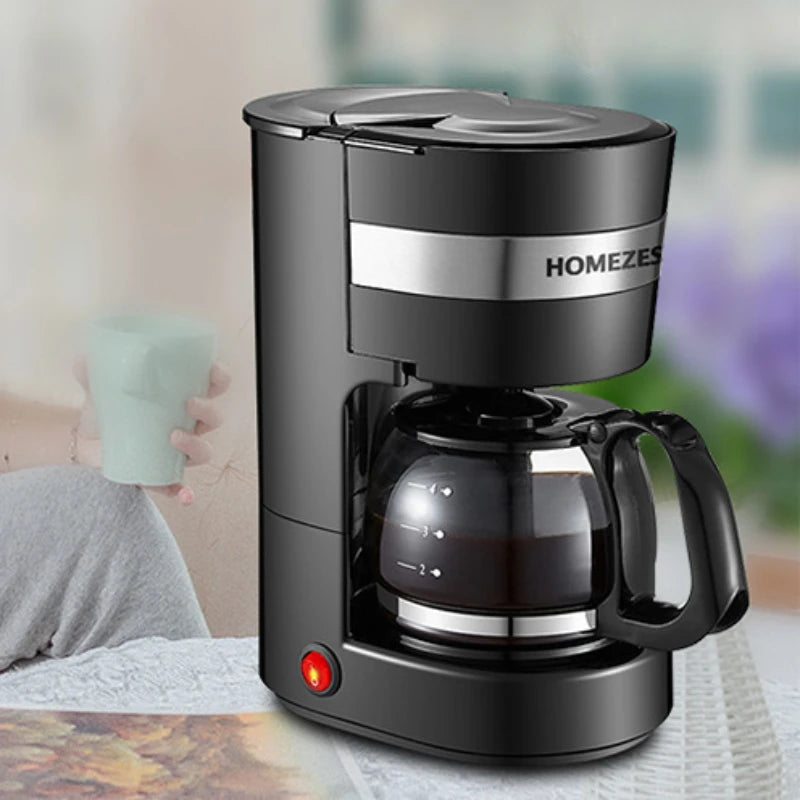 Household Small American Drip Coffee Maker Fully Automatic Tea Maker Portable Travel Coffee Maker Intelligent Heat Preservation