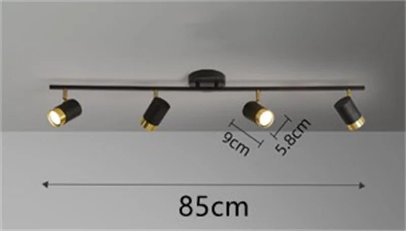 Indoor Lighting Modern Led Ceiling Lamp Black White Chandelier Spotlight for Living Room Bedroom Dining Corridor Spot Light GU10