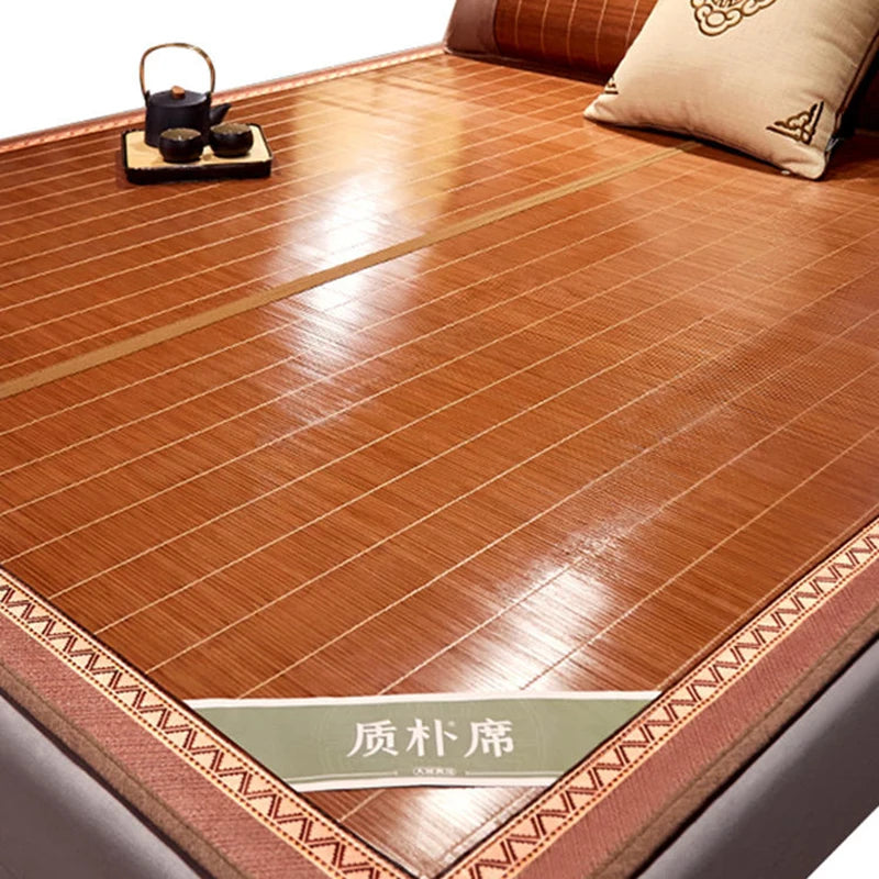 Balcony mat Bamboo mat summer mat dual-use foldable household single bed student dormitory bamboo summer straw mat double-sided