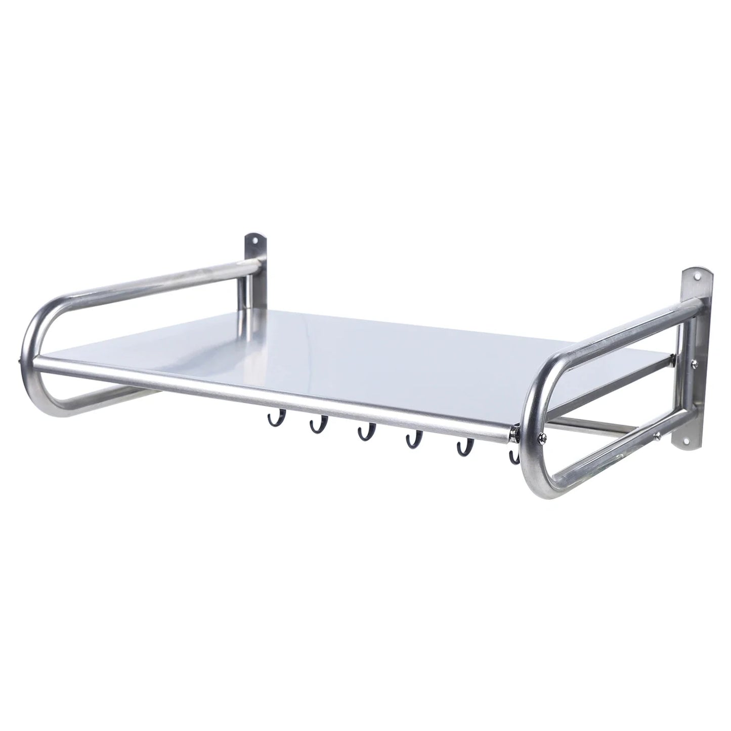 Microwave Oven Rack, Durable Stainless Steel Kitchen Organizer, Wall-Mounted Shelf with 614 lbs Load Support for Storage Needs