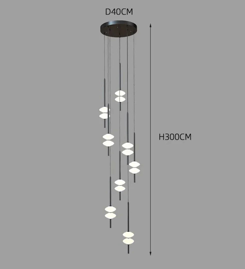 Modern Home Decoration Chandelier for A Living Room A Living Room Staircase Pendant Lamp Interior Lighting Hanging Luminaires