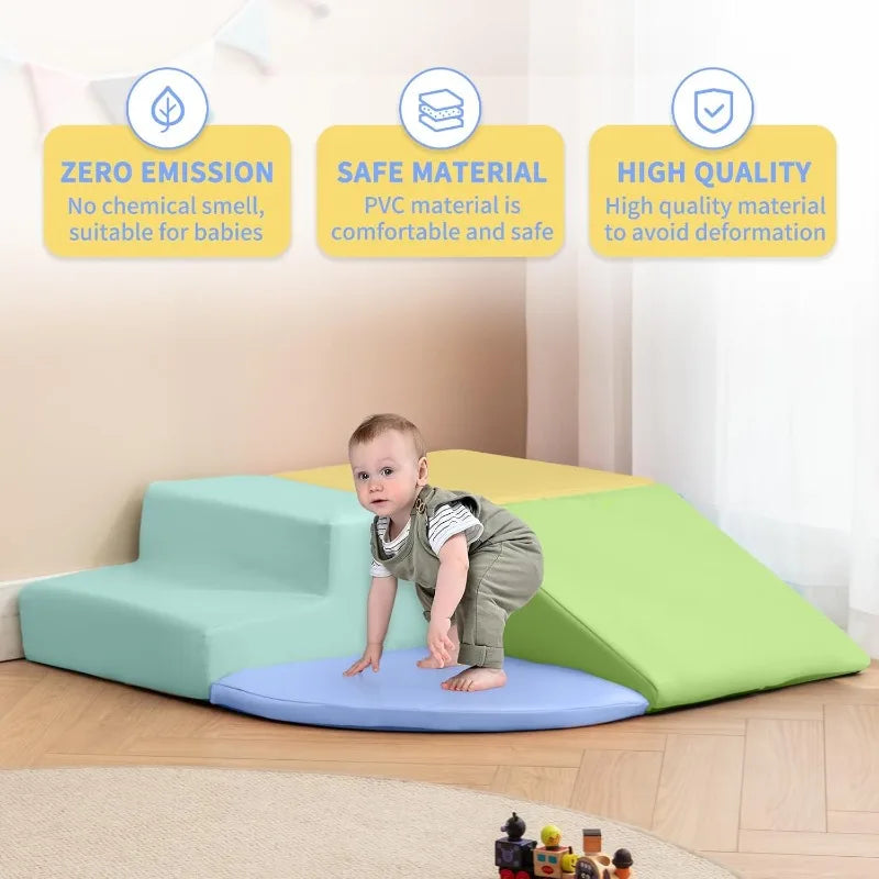 Foam Climbing Blocks for Toddlers 4pcs Climbing Toys Toddlers 1-3 for Climb Toddler Climbing Toys Indoor Nursery Children's Room