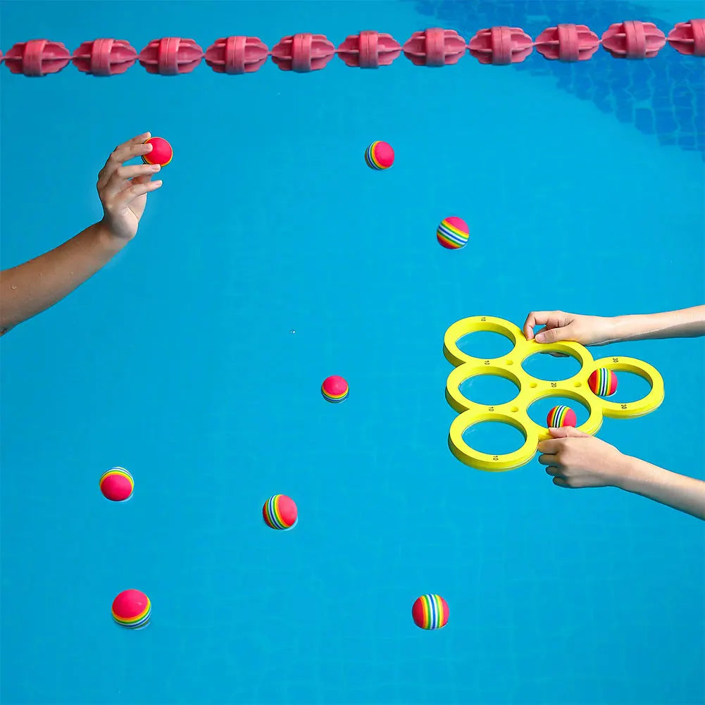 Pool Fun Splash Water Sports Floating Pool Game Set Durable EVA Material, Random Color Ball, Perfect for Summer Fun