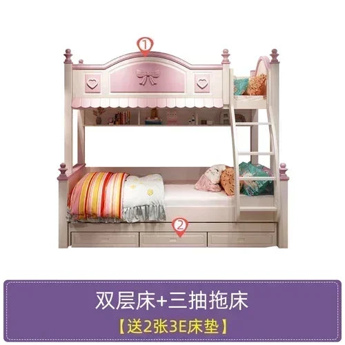 Child Hut Bed Wooden Mother Kids Girl Children's Comforters Baby Things Family Bassinets Low Loft Pink Newborn Playpens Bunk Boy