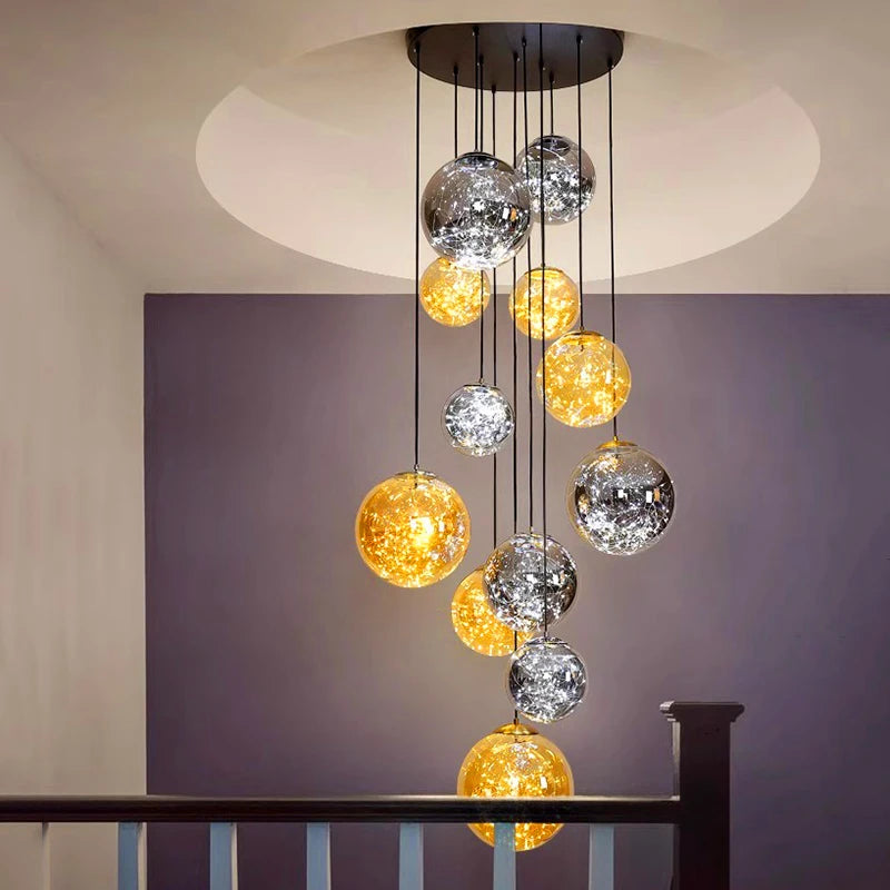 Nordic home decor dining room Pendant lamp lights indoor lighting stair lamp hanging light chandelier lamps for living room